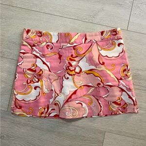 VENUS Pink and Orange Mini Skort